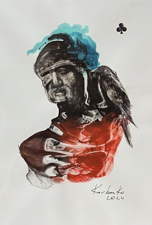 монотипия Ковбенко, колода карт, карты